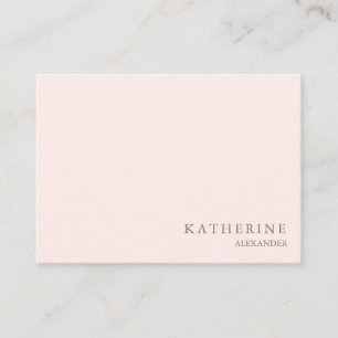 Simple & Professional Blush & Gold Business Card