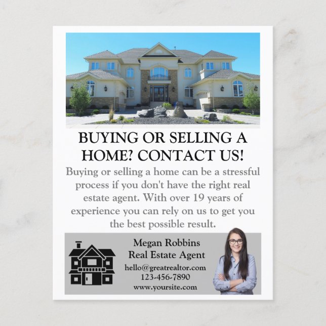 Simple Professional Broker Real Estate Investor  Flyer (Front)