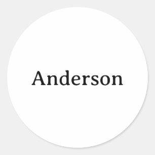 Simple Professional Business 1.5 inch    Classic Round Sticker