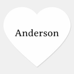Simple Professional Business 1.5 inch    Heart Sticker