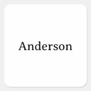 Simple Professional Business 1.5 inch    Square Sticker