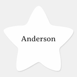 Simple Professional Business 1.5 inch    Star Sticker
