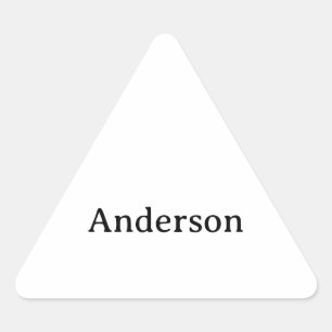 Simple Professional Business 1.5 inch    Triangle Sticker
