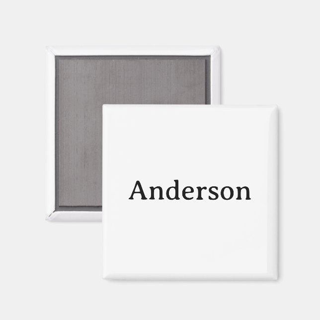 Simple Professional Business 2 Inch Square Magnet (Front/Back)