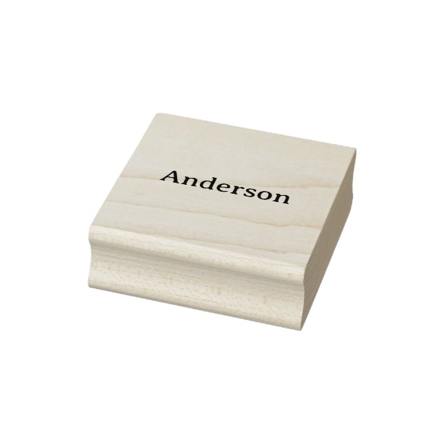 Simple Professional Business 2" x 2" Rubber Stamp (Stamp)