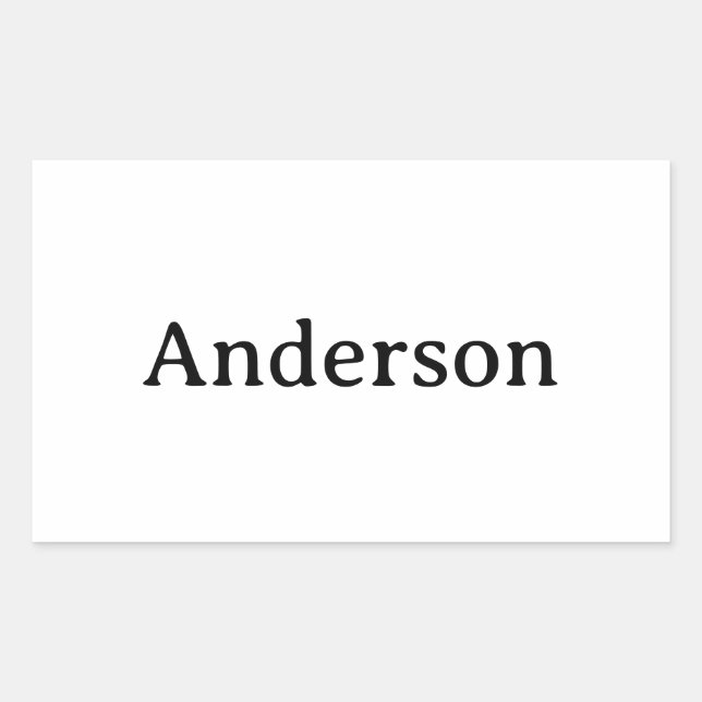 Simple Professional Business 4.5 x 2.7 inch Sticker (Front)