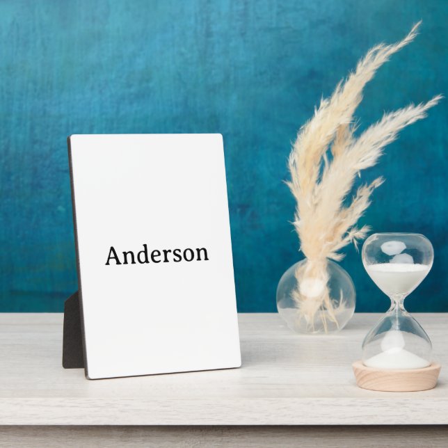 Simple Professional Business 5" x 7" Plaque (Side)