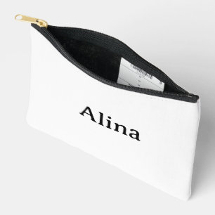 Simple Professional Business 8.5" x 6" Accessory Pouch