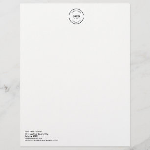 Simple Professional Business logo customizable Letterhead