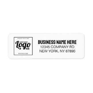 Simple Professional Business Logo Return Address 