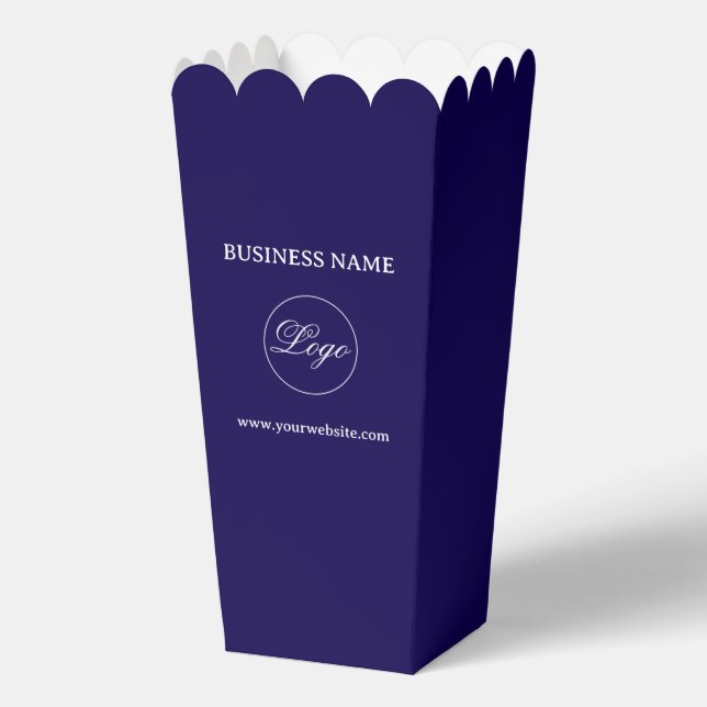 Simple Professional Business Popcorn Favour Box (Front)