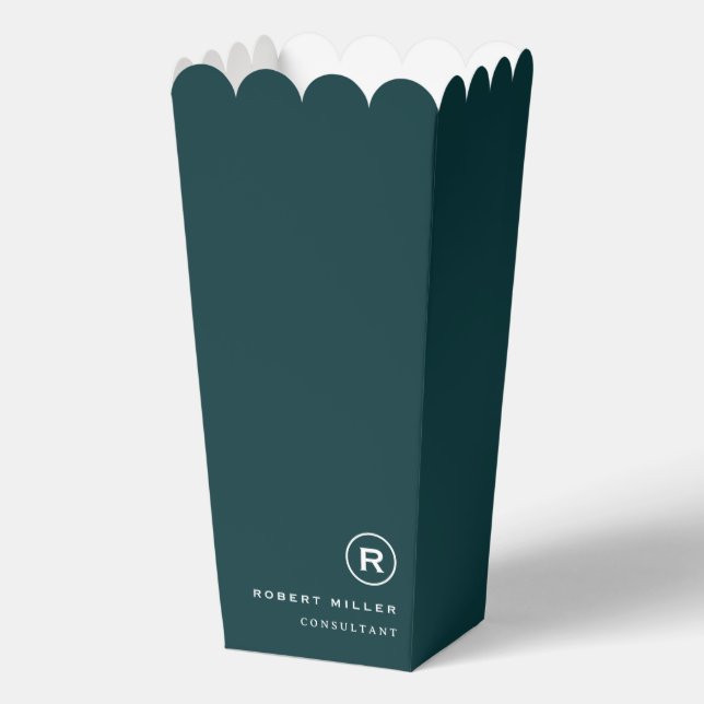 Simple Professional Business Popcorn Favour Box (Front)