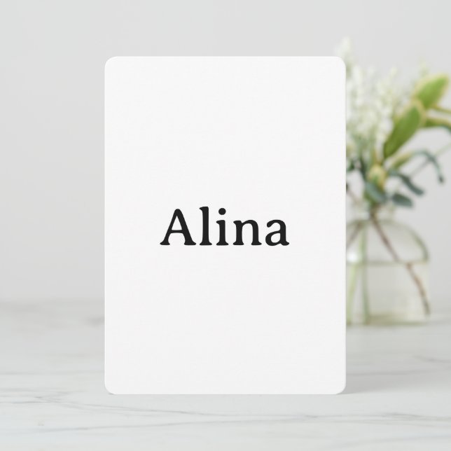 Simple Professional Business Rounded 5" x 7" Invitation (Standing Front)