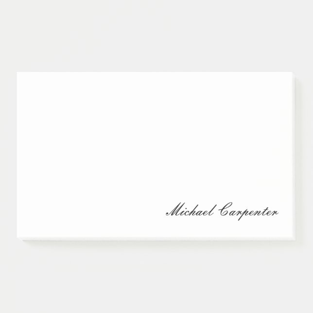 Simple Professional Calligraphy Post-it Notes (Front)