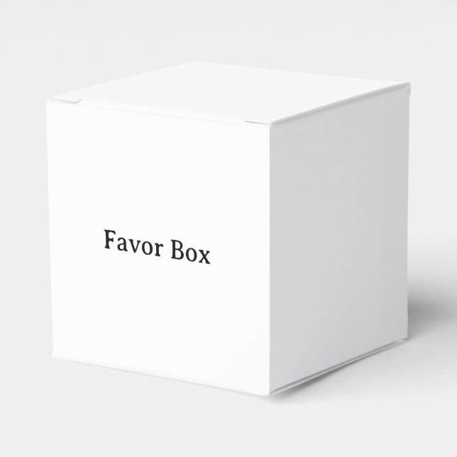 Simple Professional Classic 2x2x2 Favor Box (Front Side)
