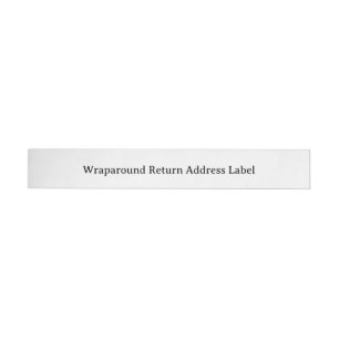 Simple Professional Classic Wrap Around Label