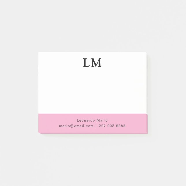 Simple Professional Clean Post-it Notes (Front)