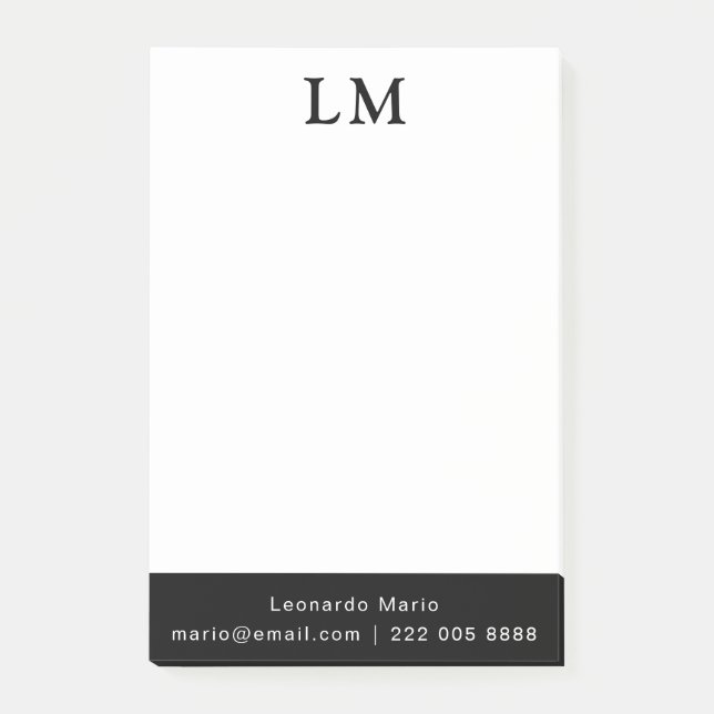 Simple Professional Clean Post-it Notes (Front)