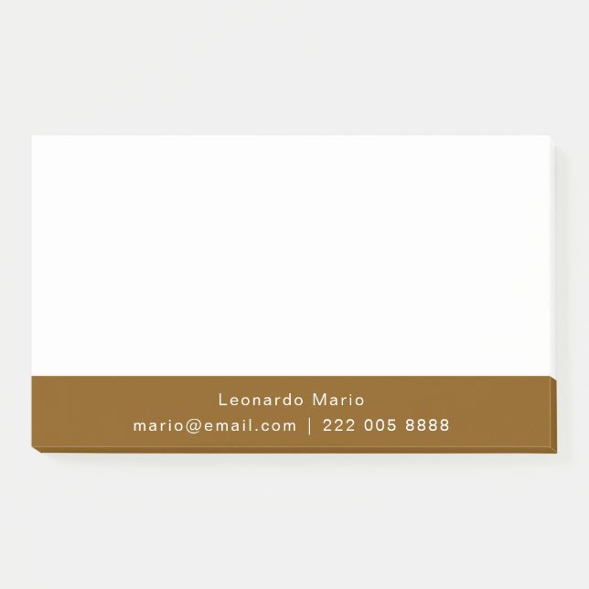 Simple Professional Clean Post-it Notes (Front)