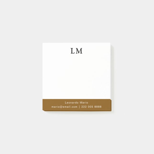 Simple Professional Clean Post-it Notes (Front)