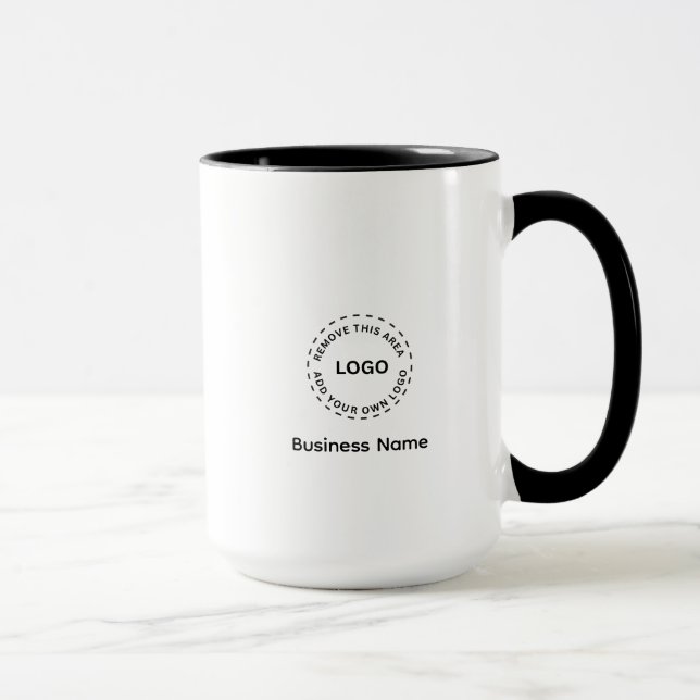 Simple Professional Create Yours Custom Logo Combo Mug (Right)