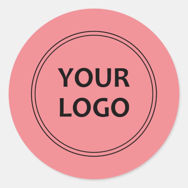 Simple professional custom business sticker (Front)