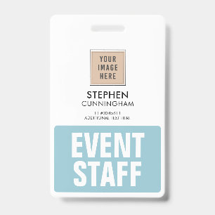 Simple Professional Custom Event Staff Employees Badge