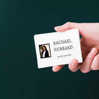 Simple Professional Custom Picture , Qr Code Business Card