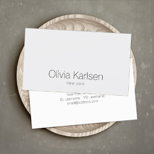 Simple Professional Grey Grey Modern Business Card