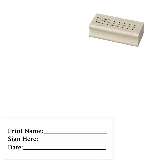 Simple Professional Invoice Rubber Stamp (Stamped)