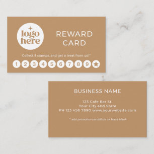 Simple Professional Logo Reward Punch Card