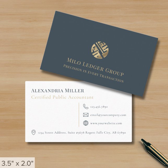 Simple Professional Luxury Business Card (Creator Uploaded)