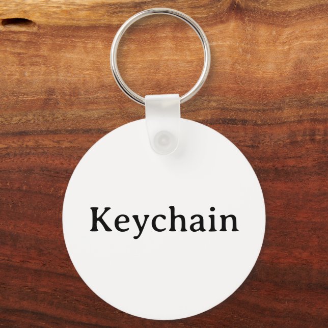 Simple Professional Metal Circle 2" Keychain (Front)