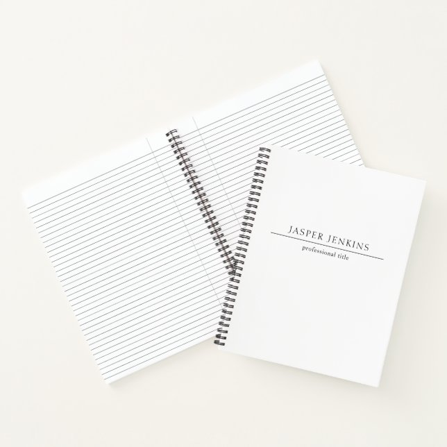 Simple Professional Minimal Modern Business Notebook (Inside)