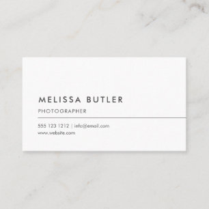 Simple Professional Minimalist Business Card
