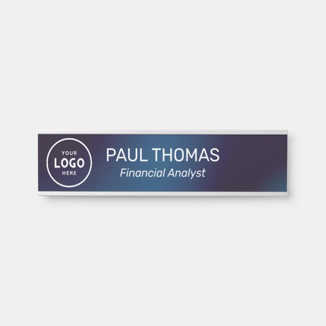 Simple Professional Modern Office Door Sign (Front)