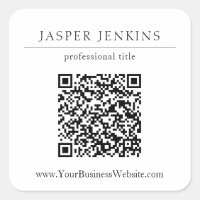 Simple Professional Modern QR Code Business