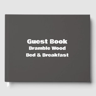Simple Professional Personalized Vacation House Guest Book