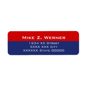 simple professional red/blue