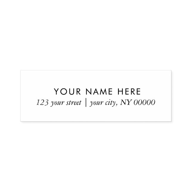 Simple Professional Return Address Self-inking Stamp (Design)