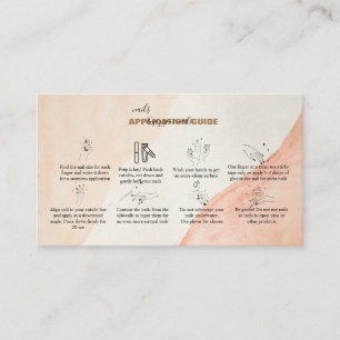Simple Professional Rust Nail Application Guide Bu Business Card