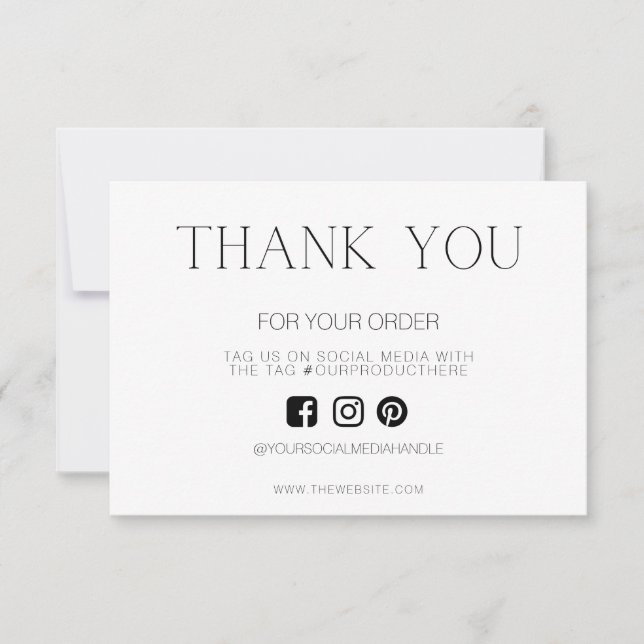 Simple Professional Thank you Custom Media Insert (Front)