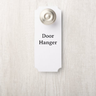 Simple Professional Ticket 3.5" x 8.5" Small Door Hanger