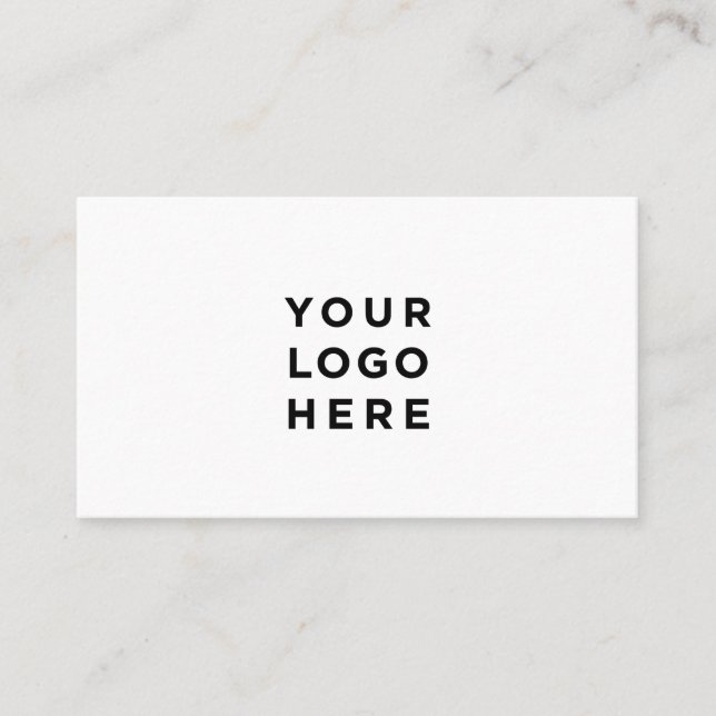 Simple Professional White Business Card (Front)