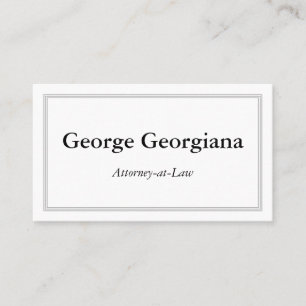 Simple & Professional, With Triple-Line Border Business Card
