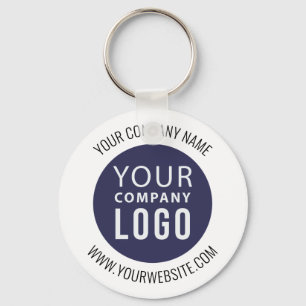 Simple Promotional Business Company Logo Keychain