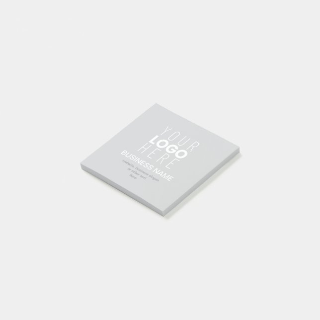 Simple Promotional Template for Your Business Logo Post-it Notes (Angled)
