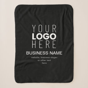 Simple Promotional Template for Your Business Logo Sherpa Blanket