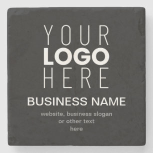 Simple Promotional Template for Your Business Logo Stone Coaster