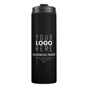 Simple Promotional Template for Your Business Logo Thermal Tumbler